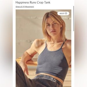 NWOT Free People Happiness Runs crop tank